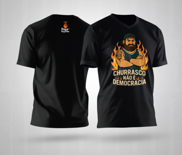 Camiseta “Churrasco Não É Democracia”